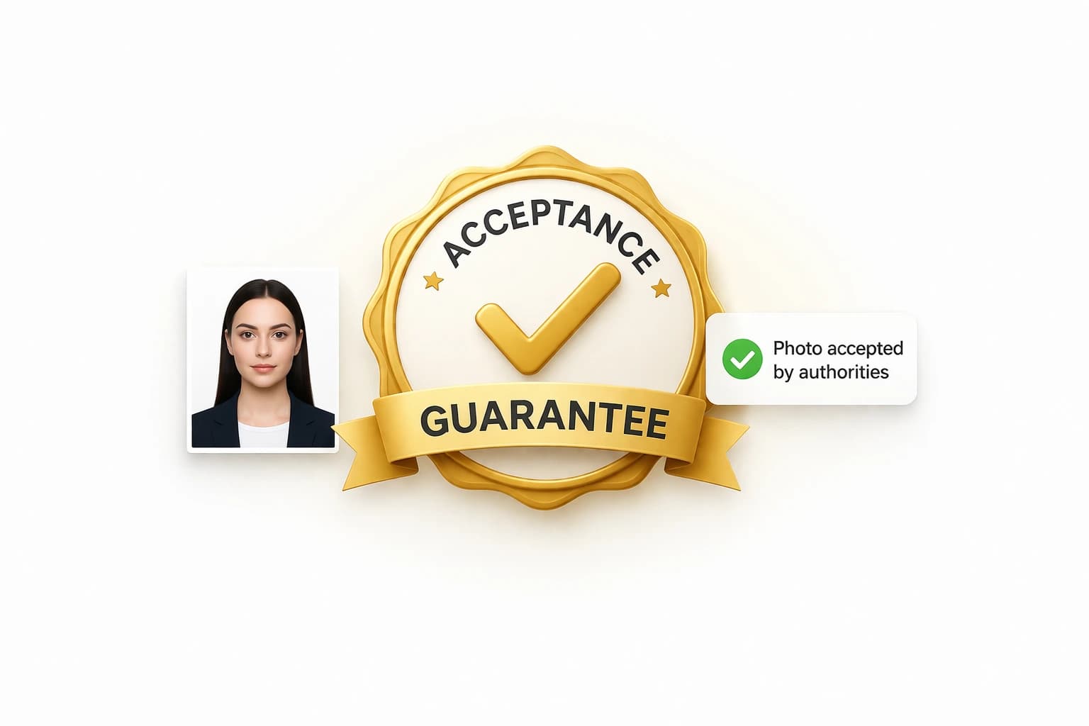 Approved passport photo