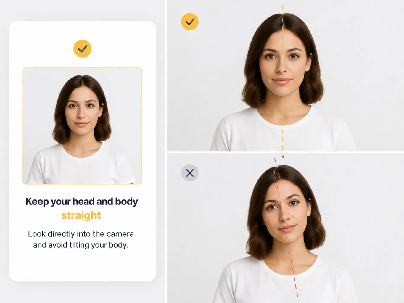 Tip 2 example: straight posture and neutral head position